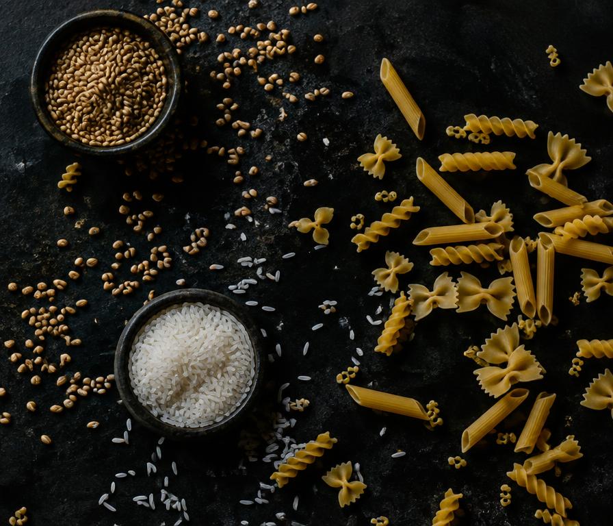 Rice, pasta and grains